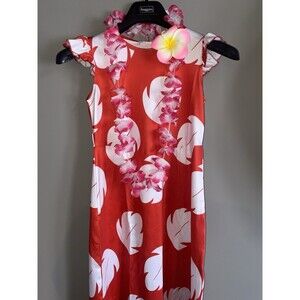 Lilo Hawaiian Little Girls Costume Dress 7 Pc Set Size 5/6 Year NWT!!
